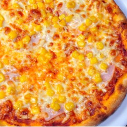[2] Ham&corn pizza